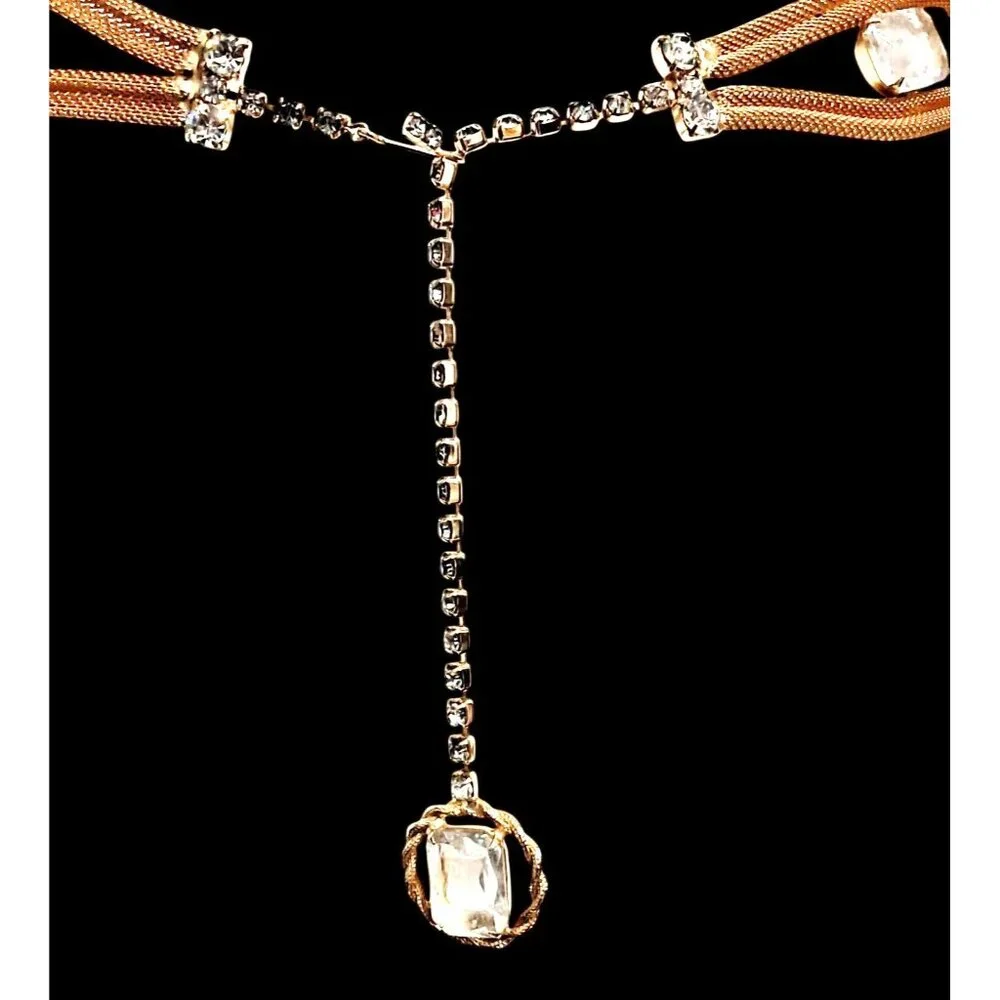 Vintage rhinestone belt